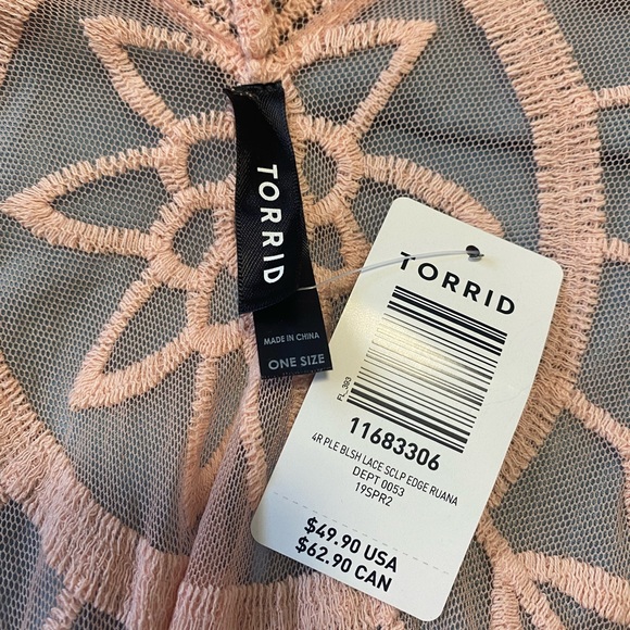 Torrid Pink Lace Ruana - Picture 3 of 3